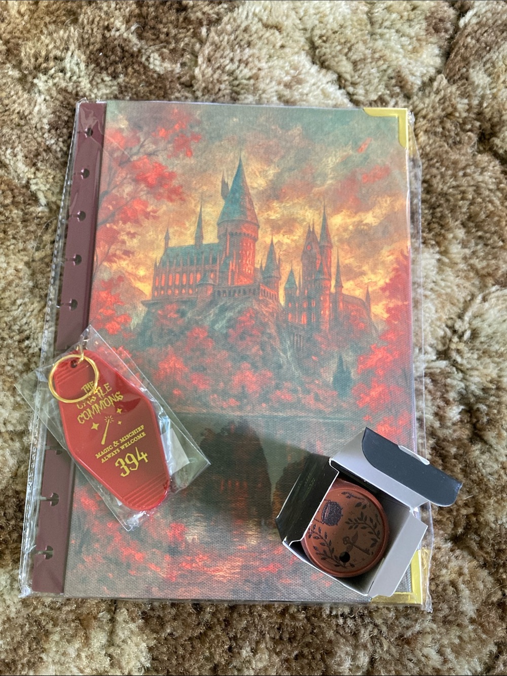 Hogwarts Castle Daily Grind Planner Cover — Red and Gold